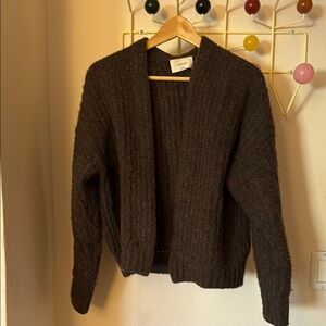 Cozy Brown Cardigan Sweater